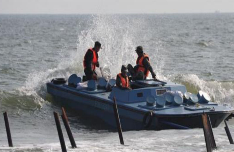 某型登陸破障艇裝備試驗(yàn)實(shí)物圖 某型登陸破障艇裝備試驗(yàn)實(shí)物圖